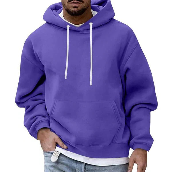 Men's Ultimate Loose Fit Hoodie: Comfortable, Stylish, Versatile Pullover with Pockets