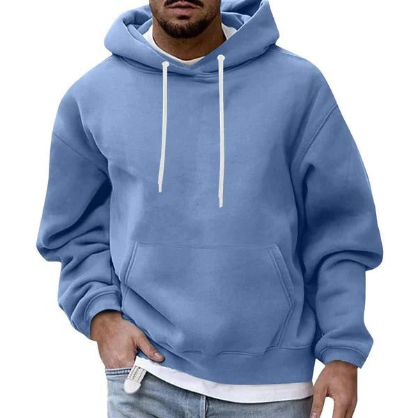 Men's Ultimate Loose Fit Hoodie: Comfortable, Stylish, Versatile Pullover with Pockets