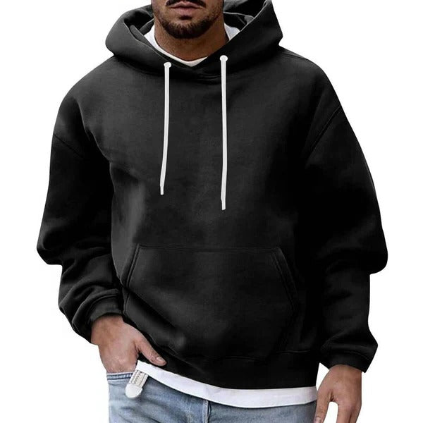 Men's Ultimate Loose Fit Hoodie: Comfortable, Stylish, Versatile Pullover with Pockets