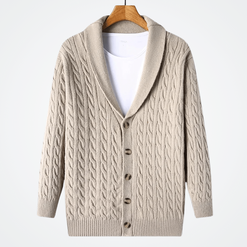 Men's Cardigan Collar Smooking Tricot Viarello San Sebastian-Viarello