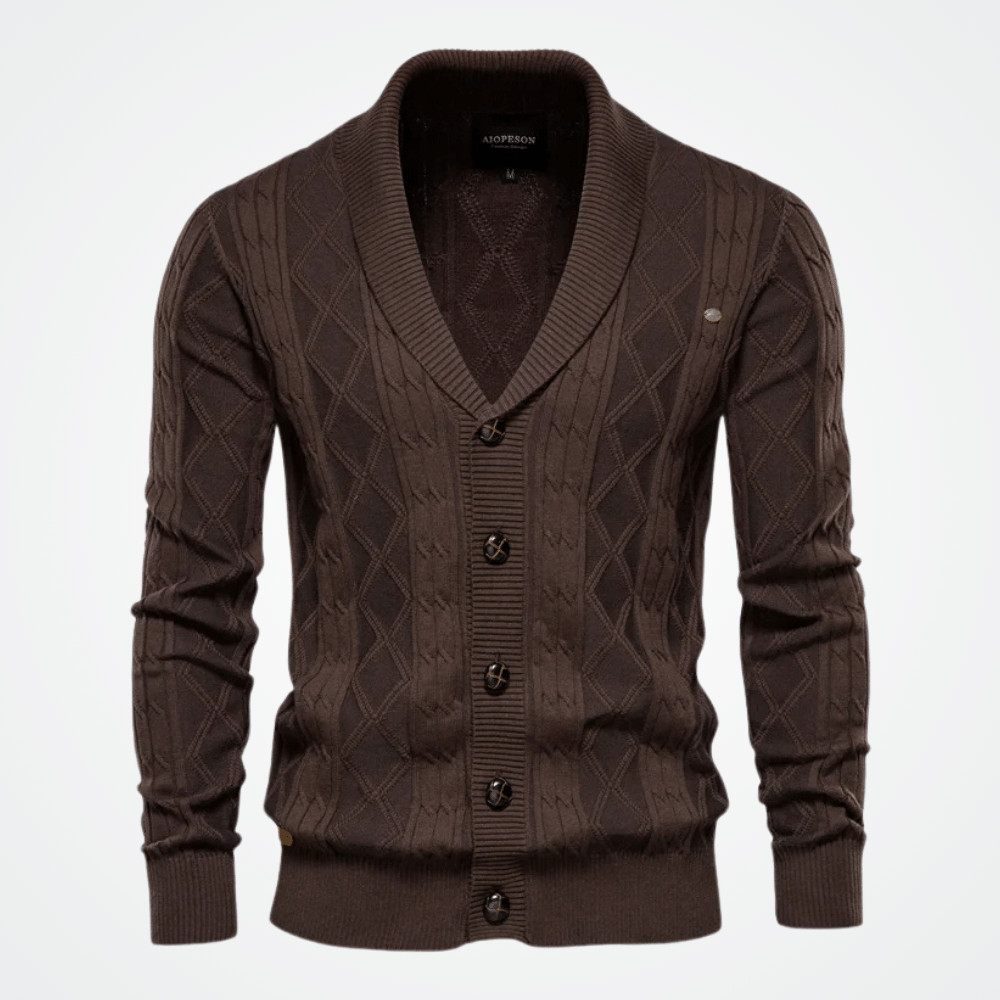 Men's Cardigan Smooking Collar Tricot Viarello Manchester-Viarello