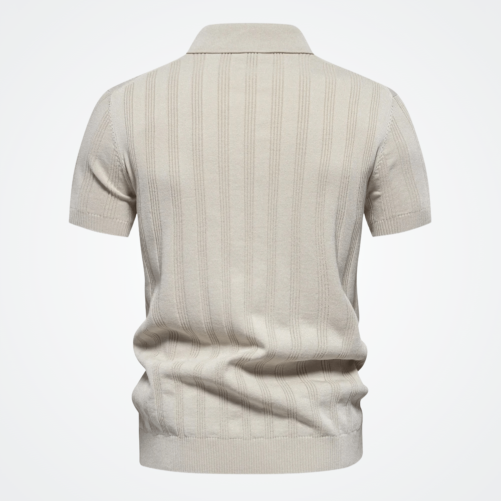 Men's Ribbed Polo Shirt Viarello Ribs-Viarello