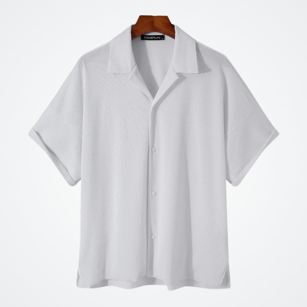 Men's Short-Sleeve Shirt Viarello Navagio-Viarello