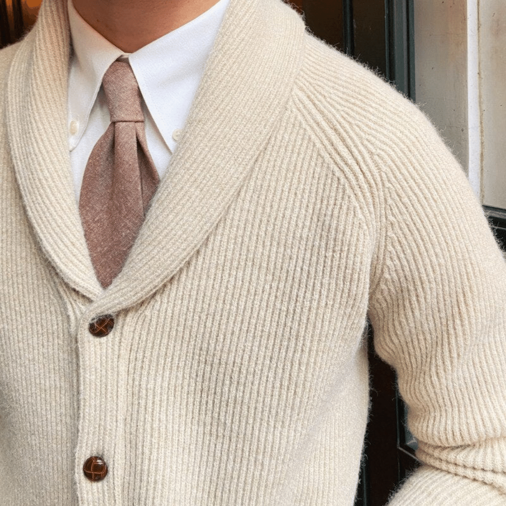 Men's Smooking Collar Cardigan Viarello Copenhagen-Viarello