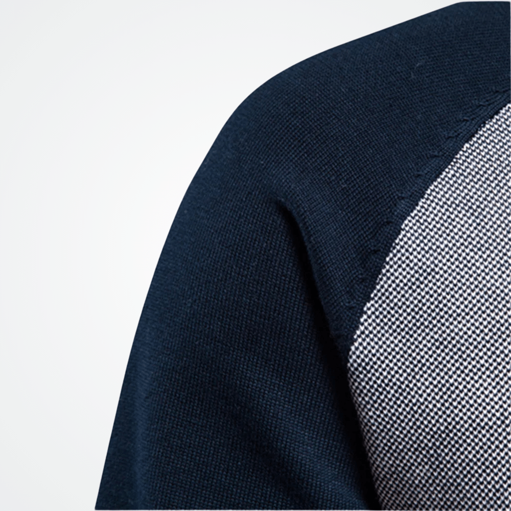 Men's Sweatshirt with Mandarin Collar, Viarello Iceland-Viarello