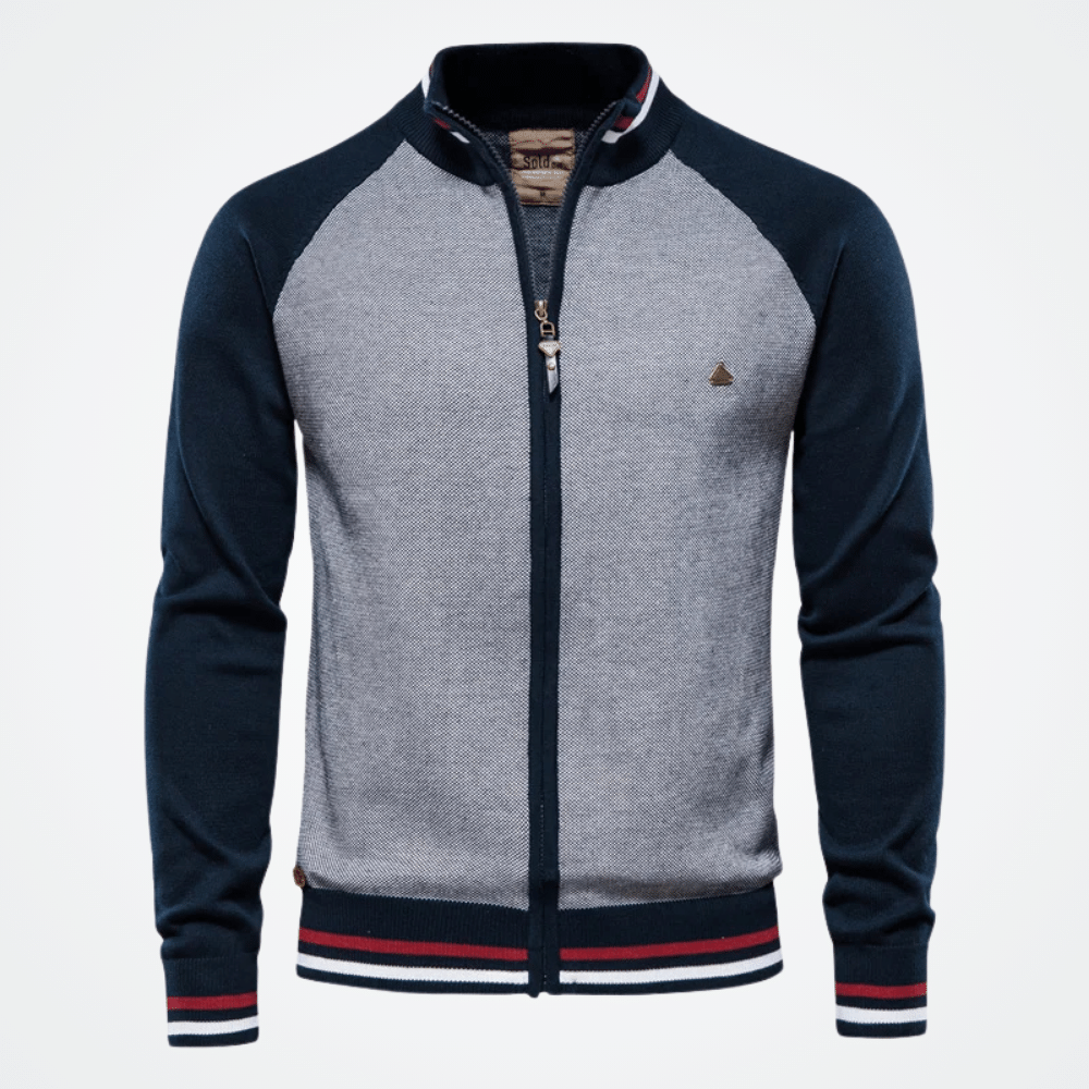 Men's Sweatshirt with Mandarin Collar, Viarello Iceland-Viarello