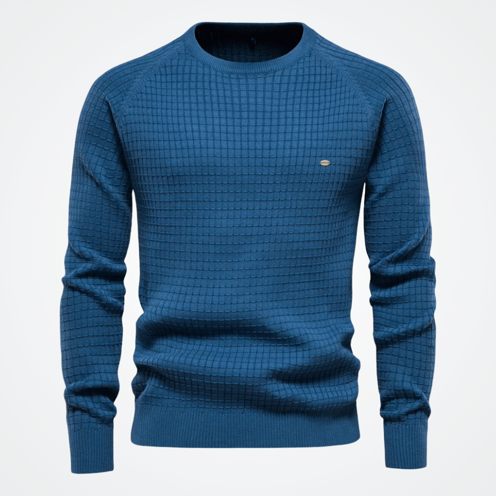 Men's Textured Fleece Sweatshirt by Viarello Vallées-Viarello