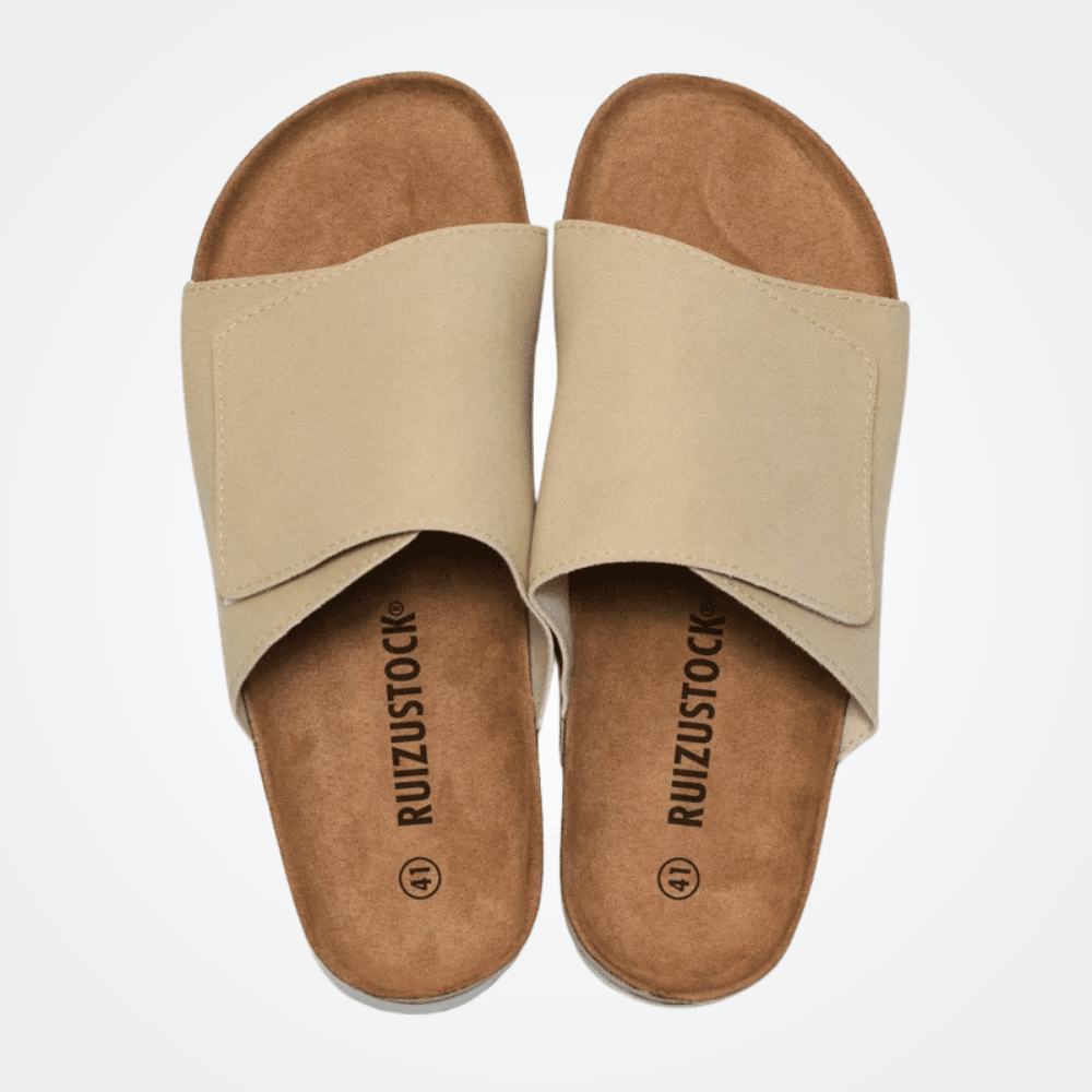 Viarello Bali Men's Leather Slide Sandal-Viarello
