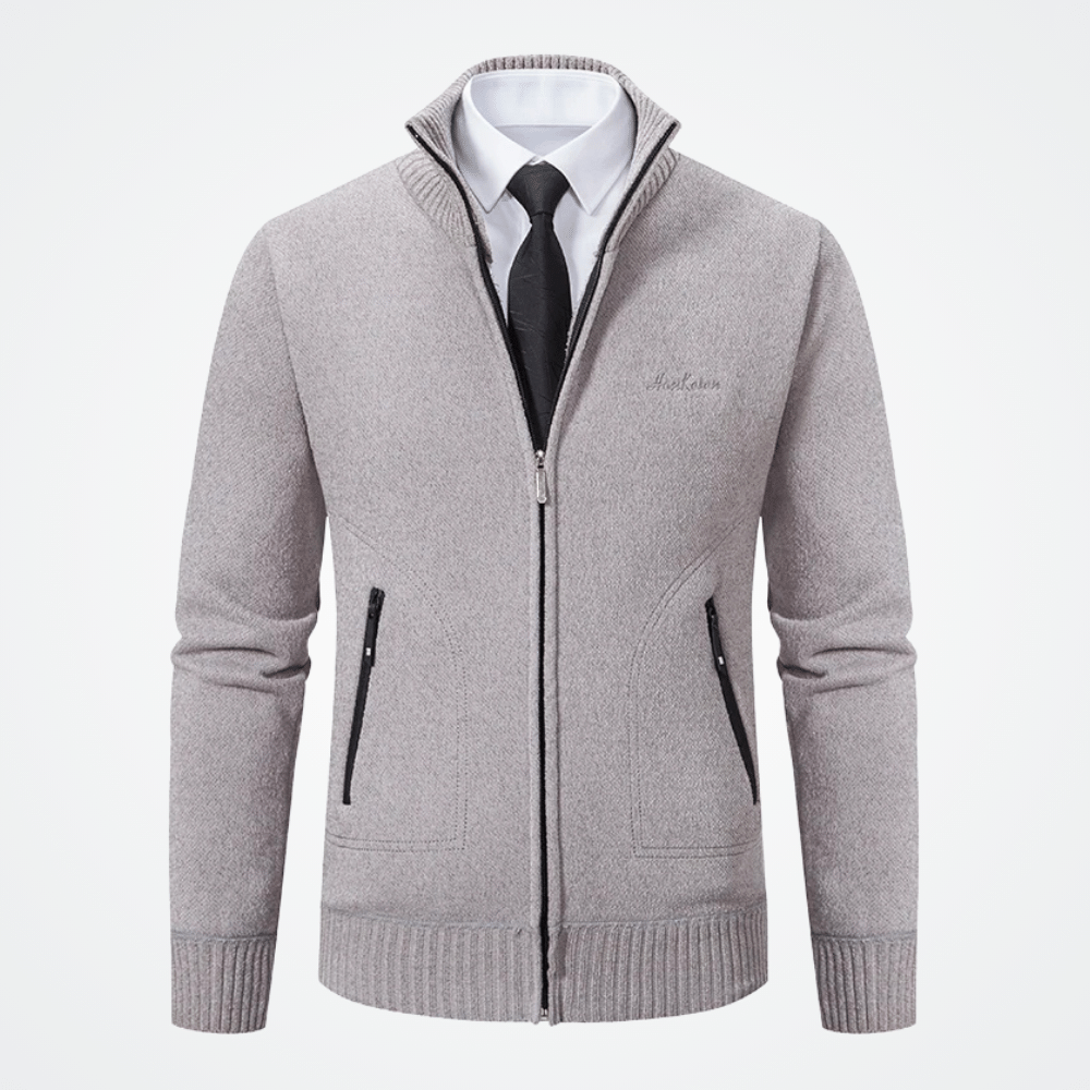 Viarello Banff Men's High Neck Cardigan-Viarello