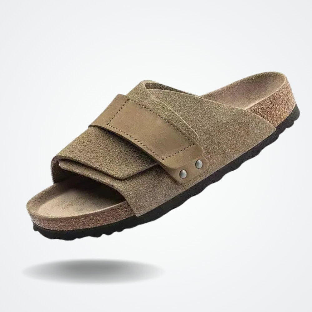 Viarello Lagoon Men's Leather Slide Sandal-Viarello