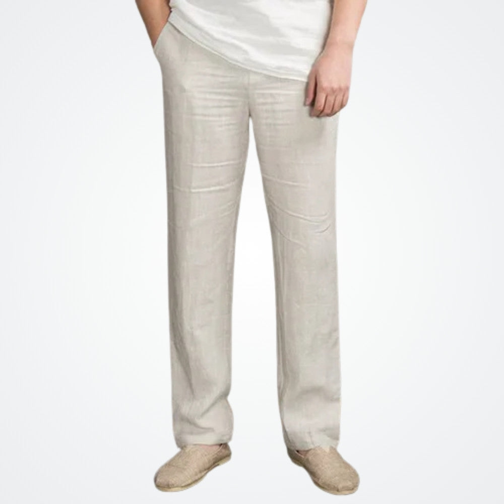Viarello Torrente Men's Linen Trousers-Viarello