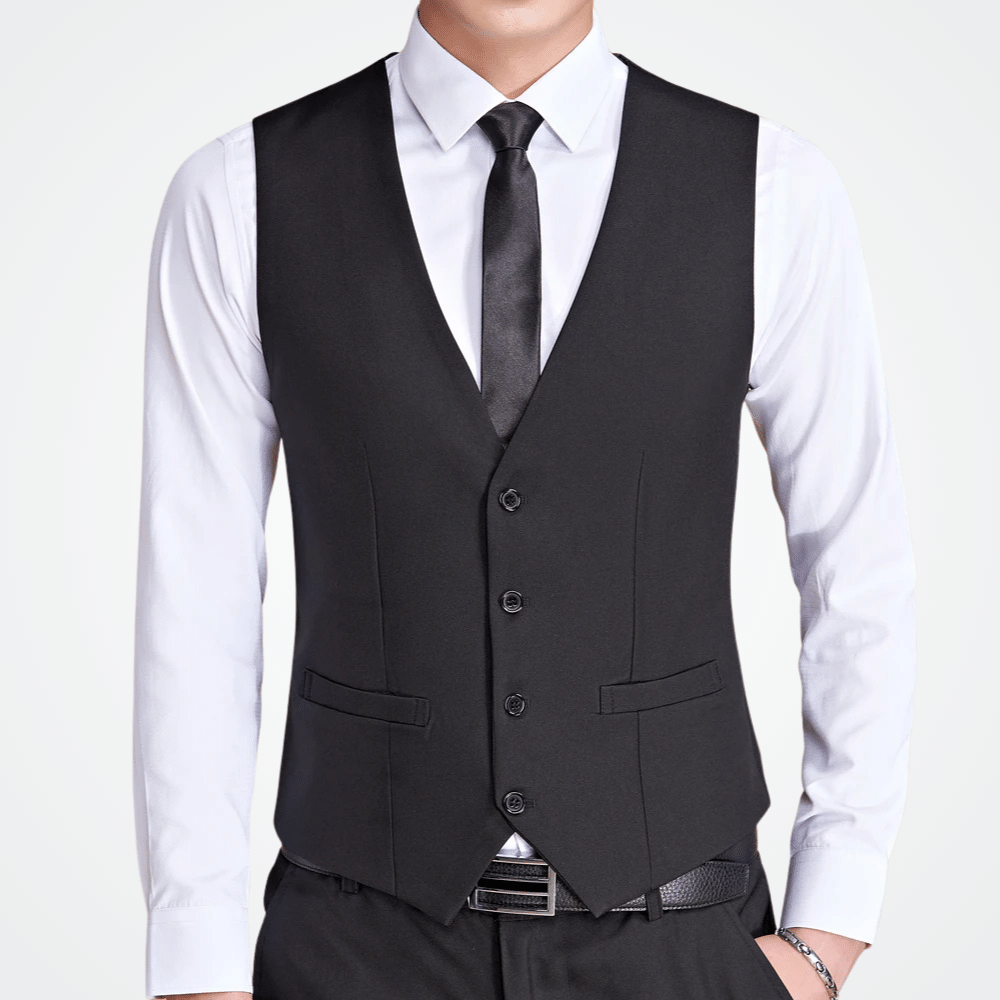 Viarello Viena Men's Double-Breasted Vest-Viarello