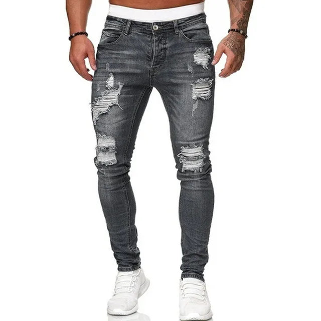 Men's Trendy Slim Fit Skinny Jeans - Stylish, Comfortable & Versatile Denim for Modern Fashion