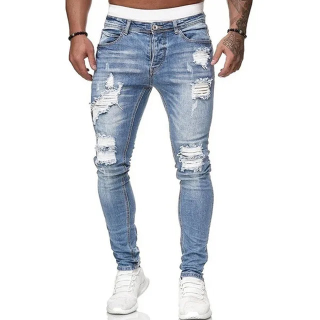 Men's Trendy Slim Fit Skinny Jeans - Stylish, Comfortable & Versatile Denim for Modern Fashion