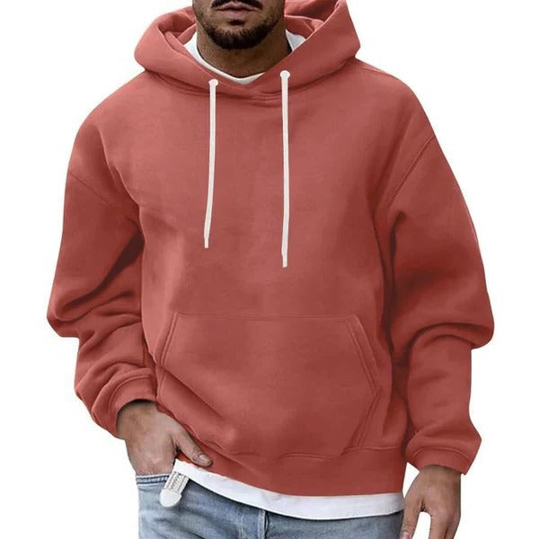 Men's Ultimate Loose Fit Hoodie: Comfortable, Stylish, Versatile Pullover with Pockets