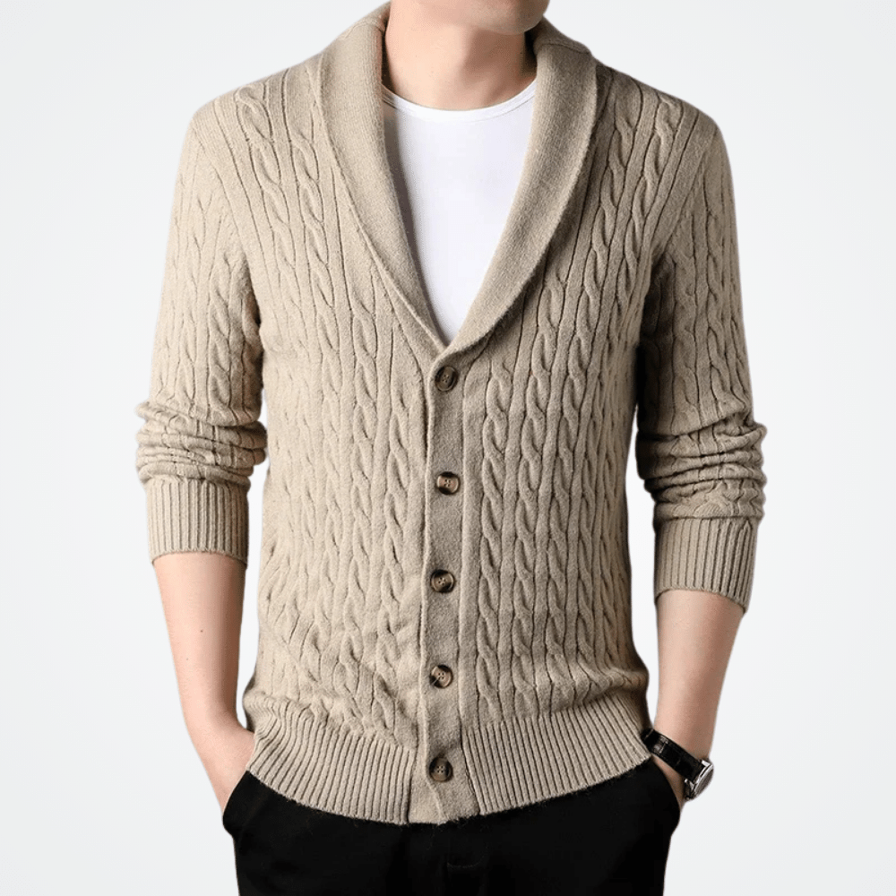 Men's Cardigan Collar Smooking Tricot Viarello San Sebastian-Viarello
