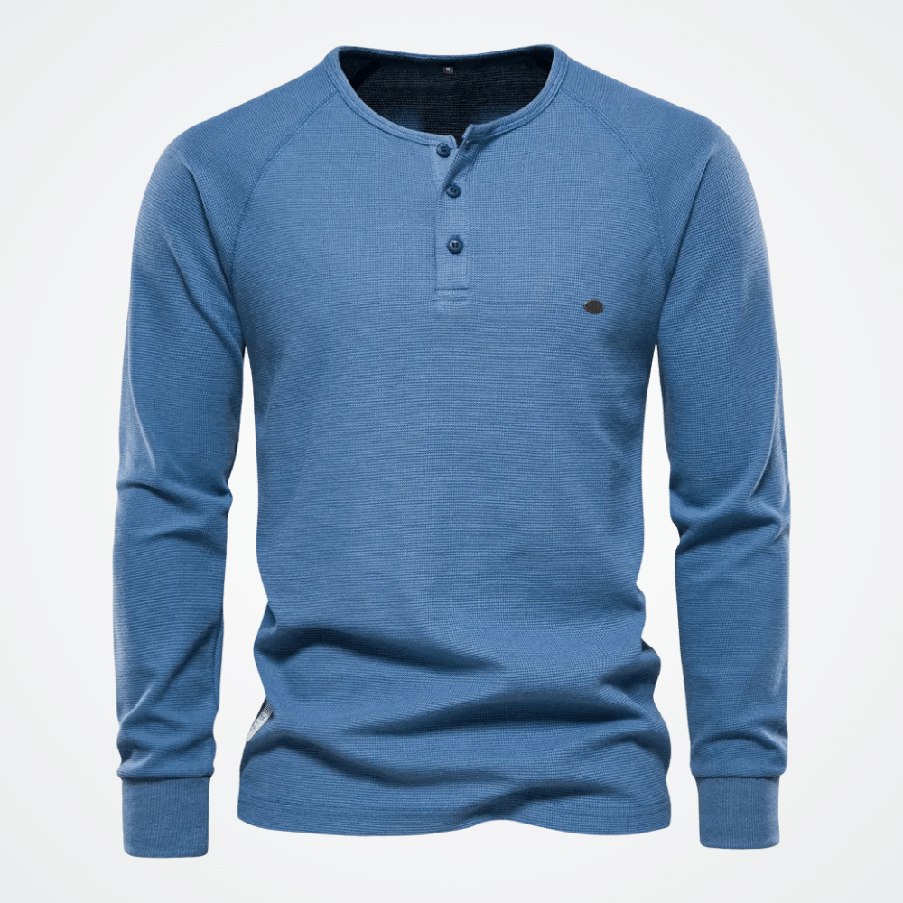 Men's Henley Collar Shirt by Viarello Orlando-Viarello