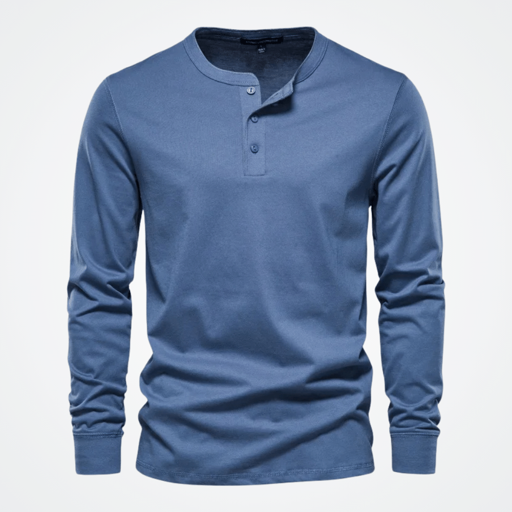 Men's Henley Collar Shirt Viarello Oymyakon-Viarello