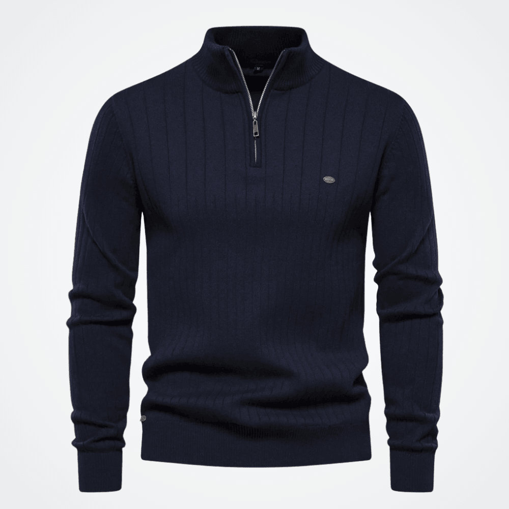 Men's High Neck Jacket with Half Zip, Viarello Tallinn-Viarello