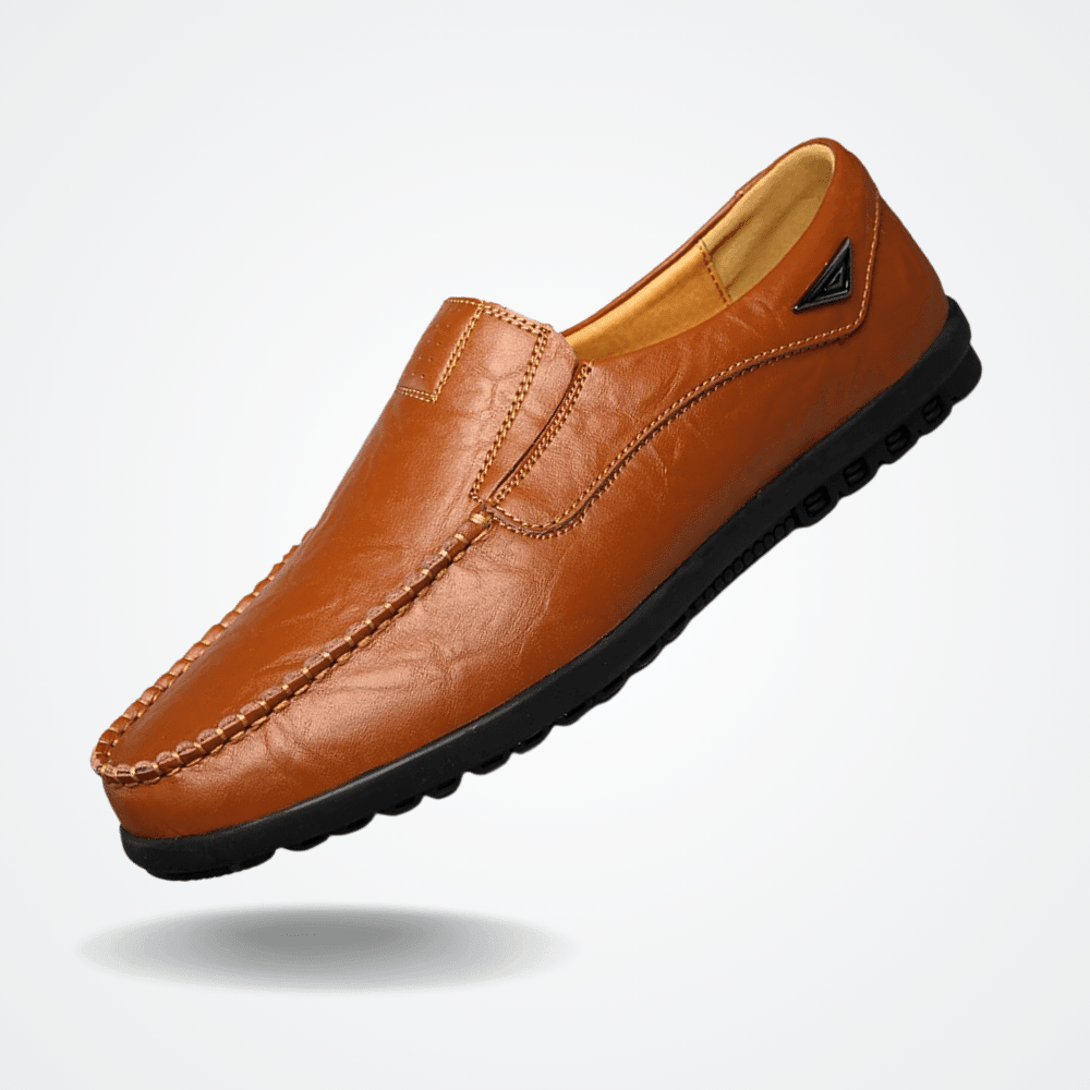 Men's Italian Leather Loafers by Viarello Leather-Viarello