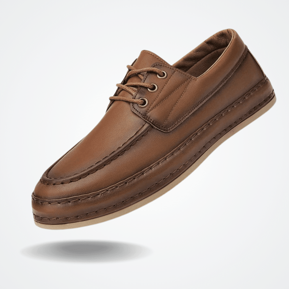 Men's Leather Dockside Loafers by Viarello Paolo-Viarello