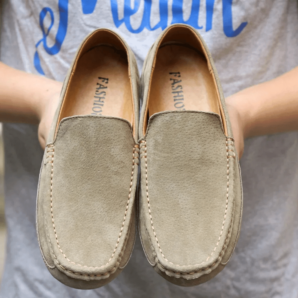 Men's Leather Driver Loafers by Viarello Sweden-Viarello