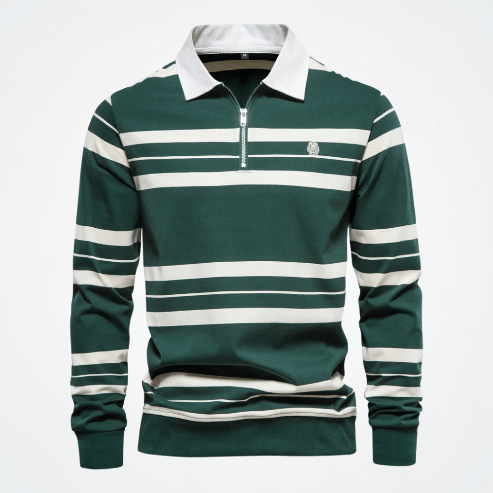 Men's Polo Shirt with Half Zip, Viarello Canada-Viarello