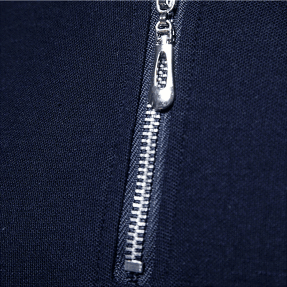 Men's Polo Shirt with Half Zip, Viarello Dusty-Viarello