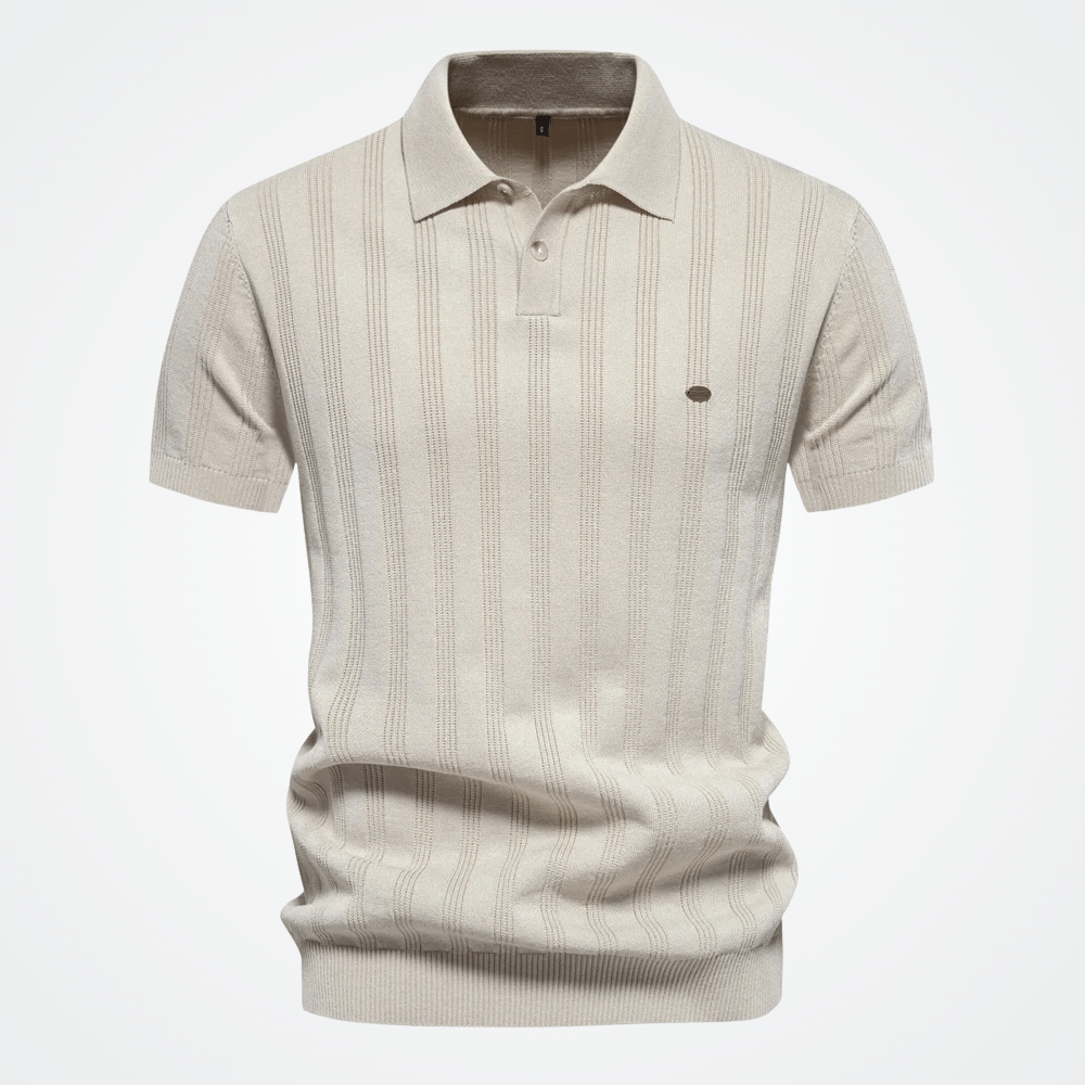 Men's Ribbed Polo Shirt Viarello Ribs-Viarello