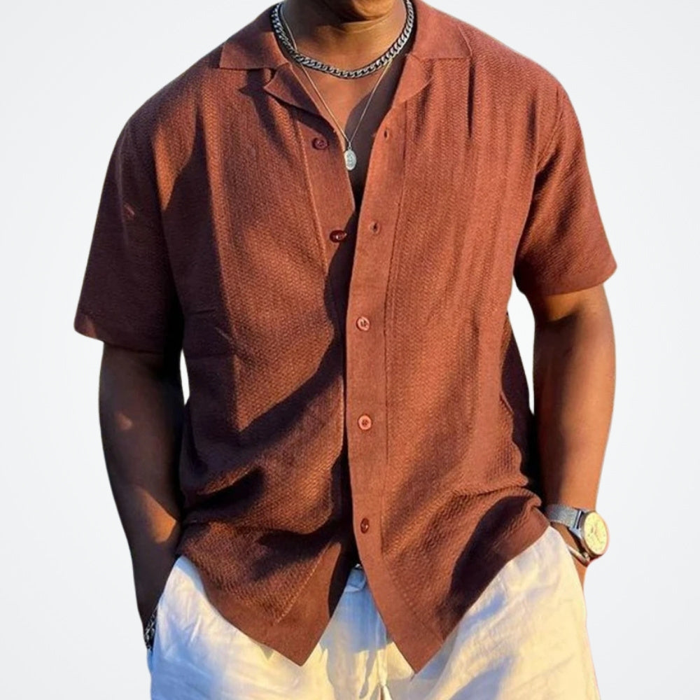 Men's Short-Sleeve Shirt Viarello Monolia-Viarello