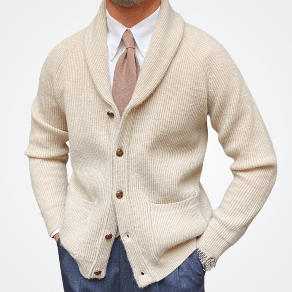 Men's Smooking Collar Cardigan Viarello Copenhagen-Viarello