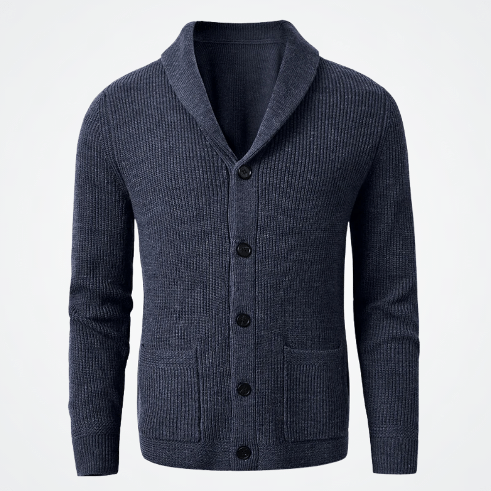 Men's Smooking Collar Cardigan Viarello London-Viarello