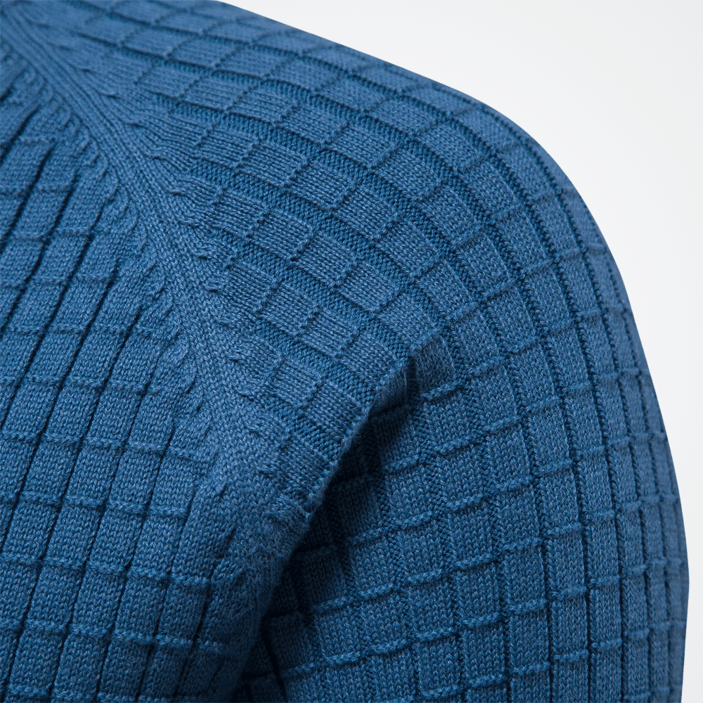 Men's Textured Fleece Sweatshirt by Viarello Vallées-Viarello