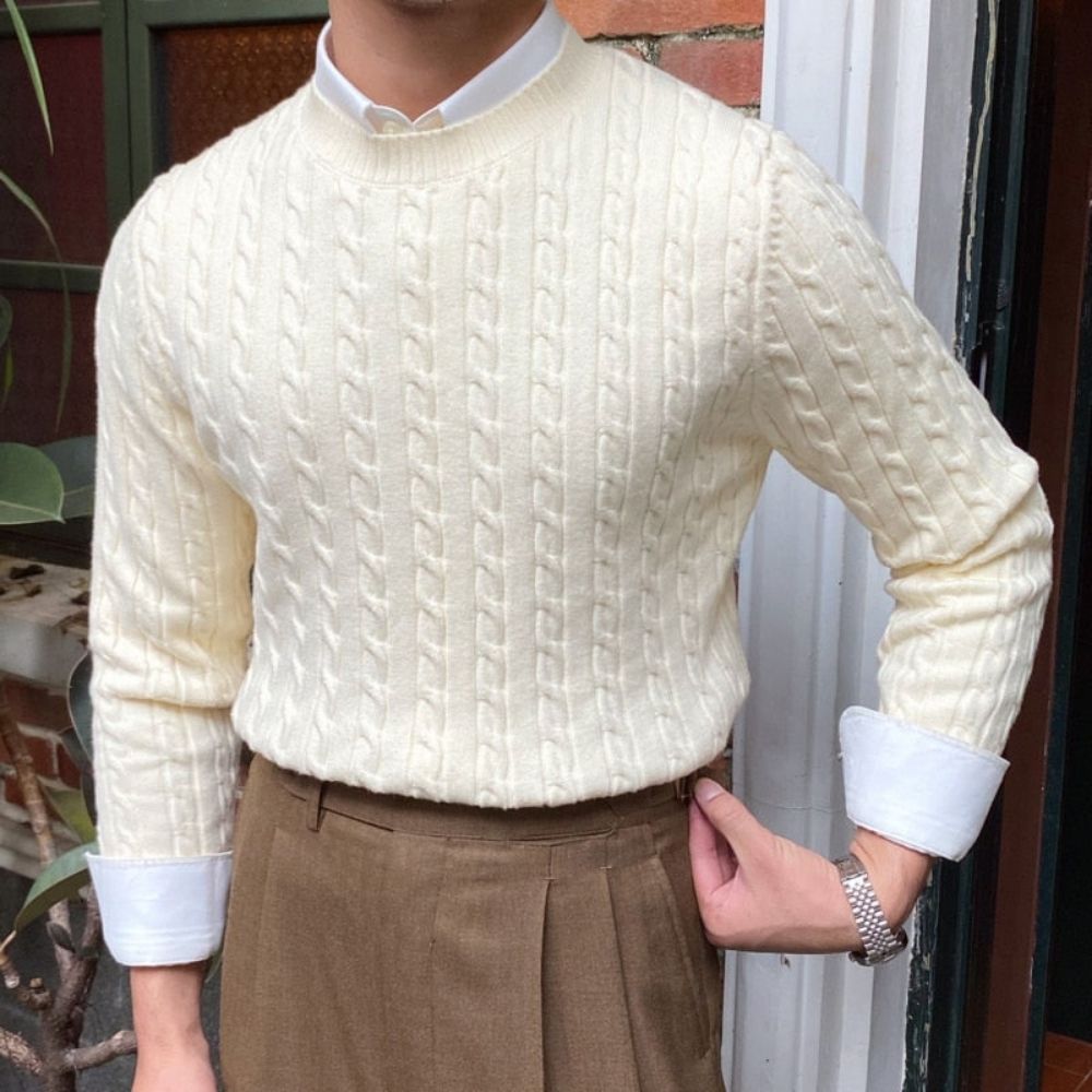 Men's Textured Sweater Viarello Turim-Viarello