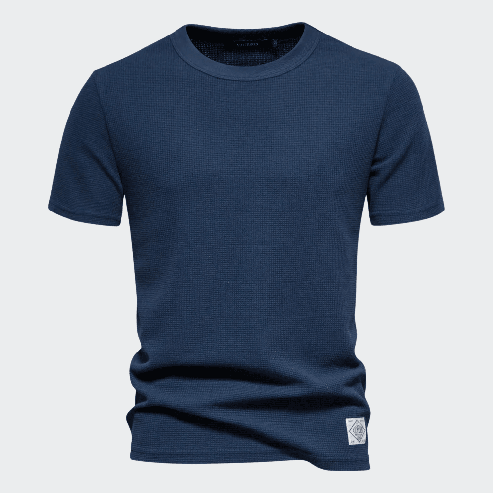 Men's Textured T-Shirt Viarello Tops-Viarello