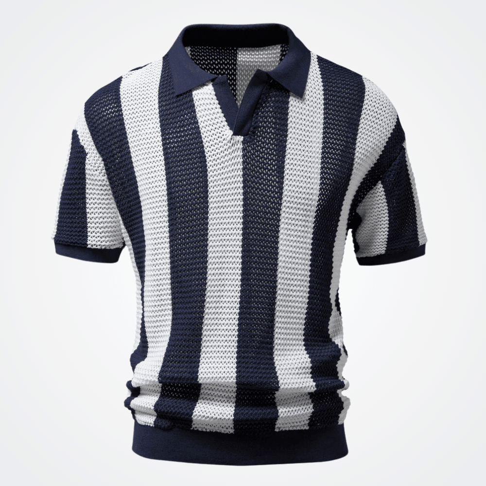Viarello Atlas Men's Tricot Polo Shirt-Viarello
