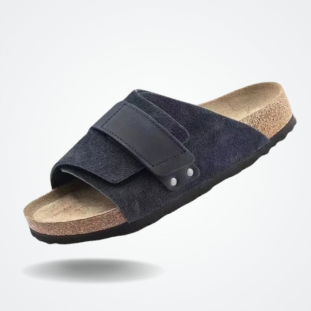Viarello Lagoon Men's Leather Slide Sandal-Viarello