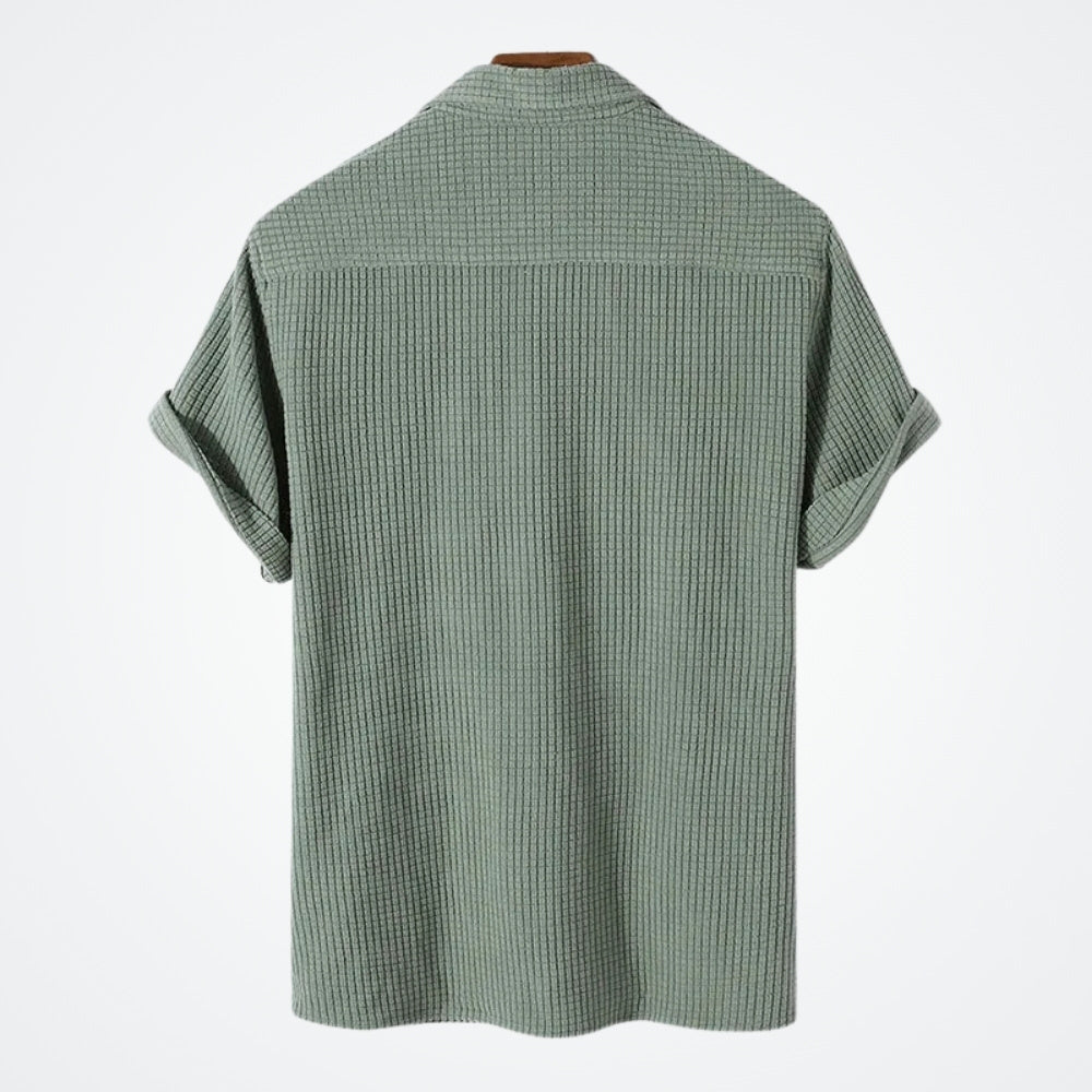 Viarello Myrtos Men's Short Sleeve Shirt-Viarello